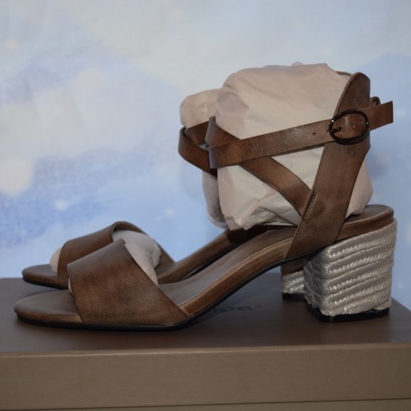 Antelope Greige Ankle-Strap Leather Sandal in Luxe Leather $225 - Picture 2 of 13
